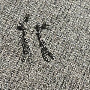 925 Marcasite Dangle Earrings